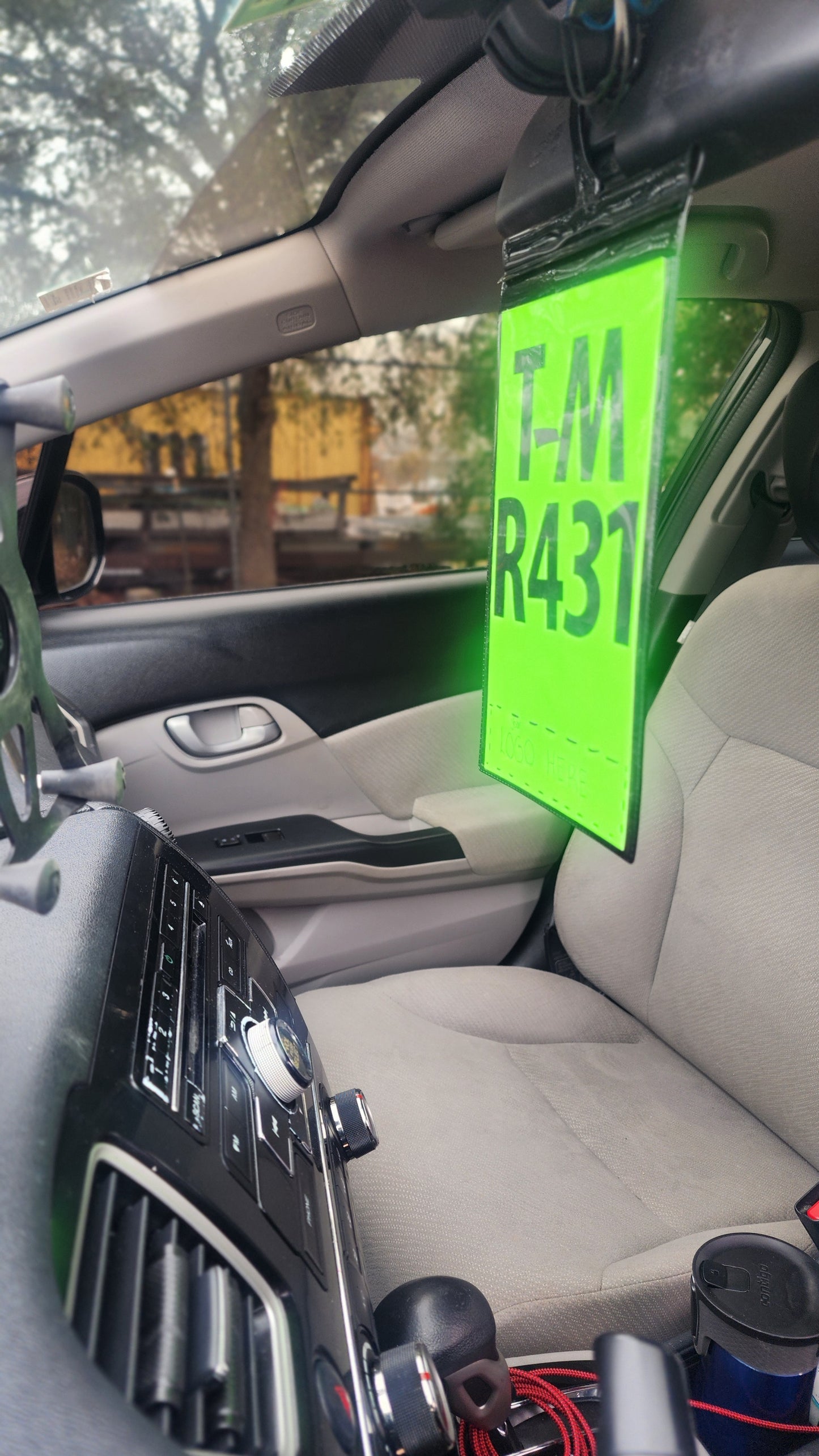 PVC Vinyl ID Tag Holders For Carpool