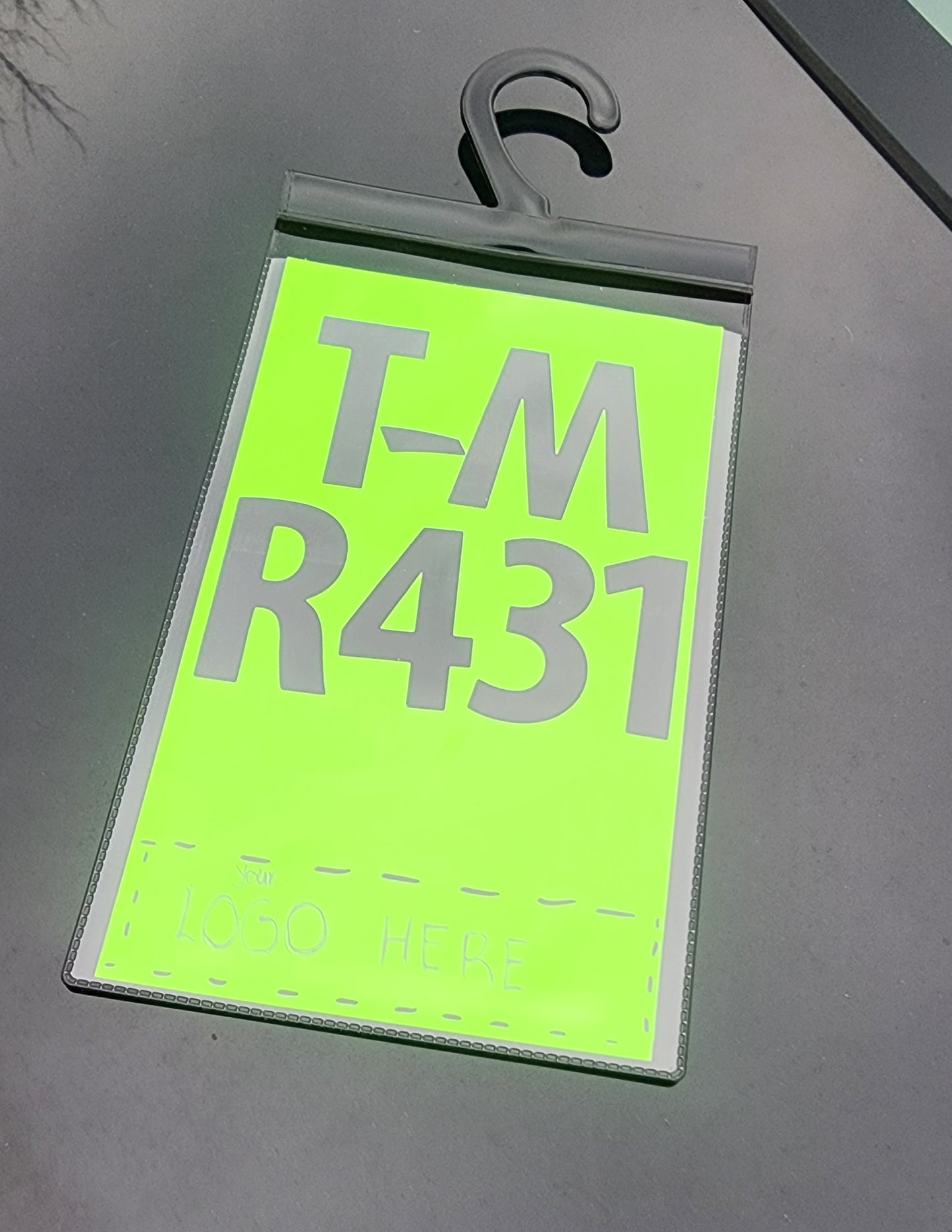 PVC Vinyl ID Tag Holders For Carpool