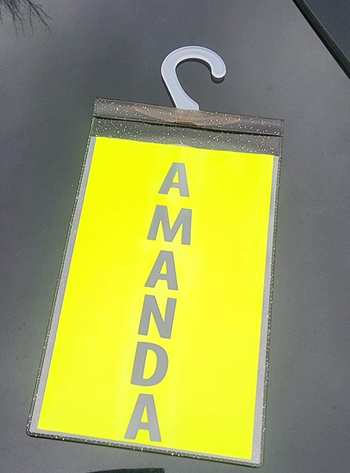 PVC Vinyl ID Tag Holders For Carpool