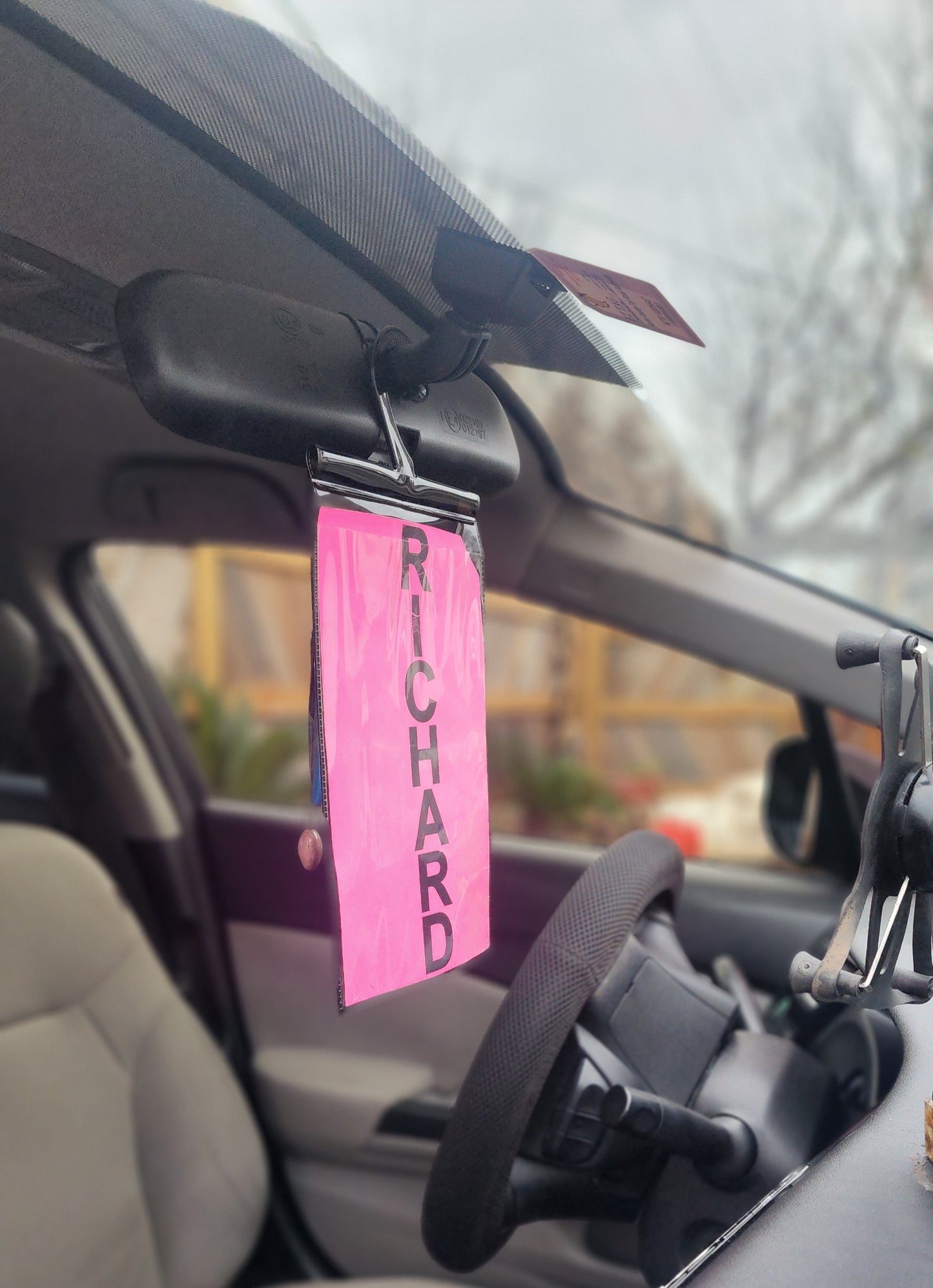 PVC Vinyl ID Tag Holders For Carpool