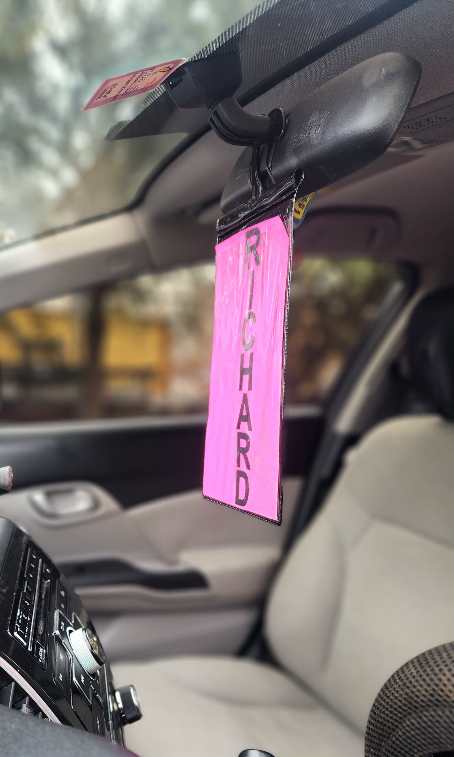 PVC Vinyl ID Tag Holders For Carpool