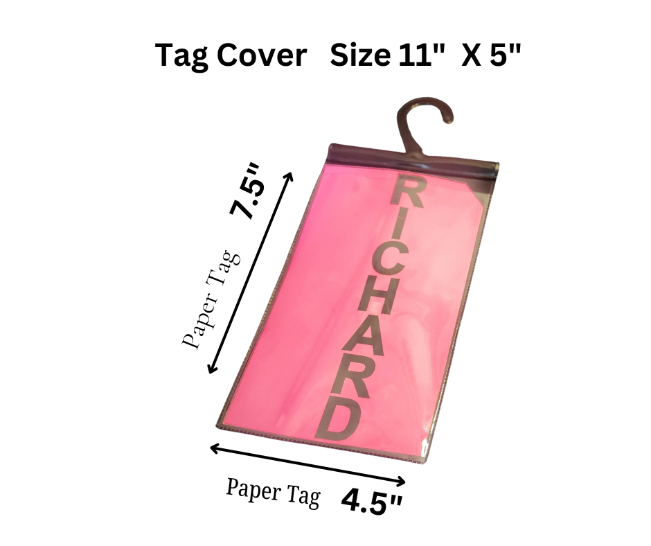 PVC Vinyl ID Tag Holders For Carpool